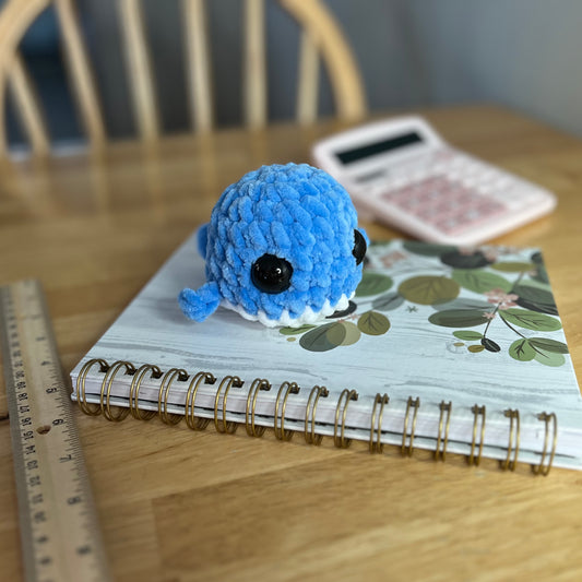 Whale Mini Crochet Plush Ocean Blue