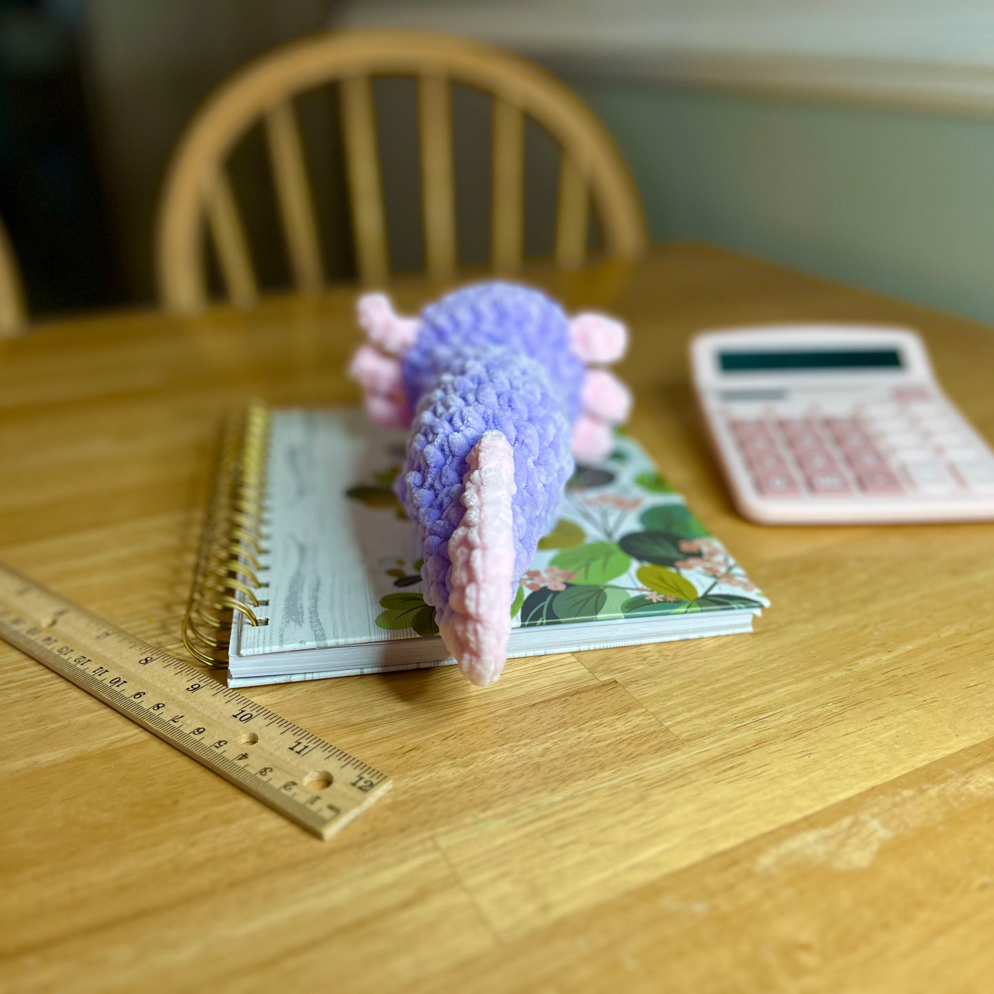 Axolotl Crochet Plushie Lavender