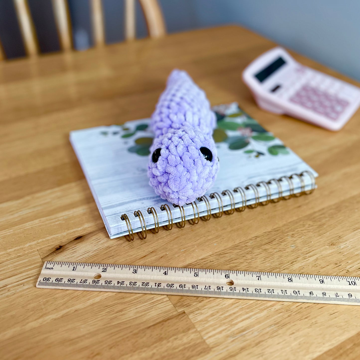 Gecko Lizard Crochet Plushie Lavender