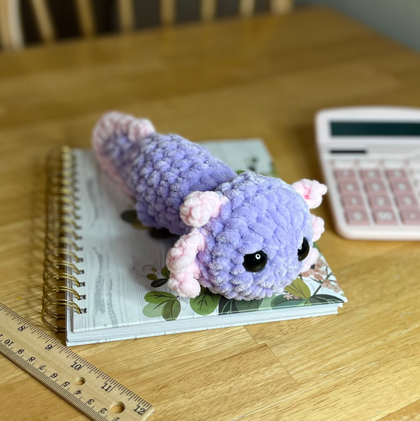 Axolotl Crochet Plushie Lavender