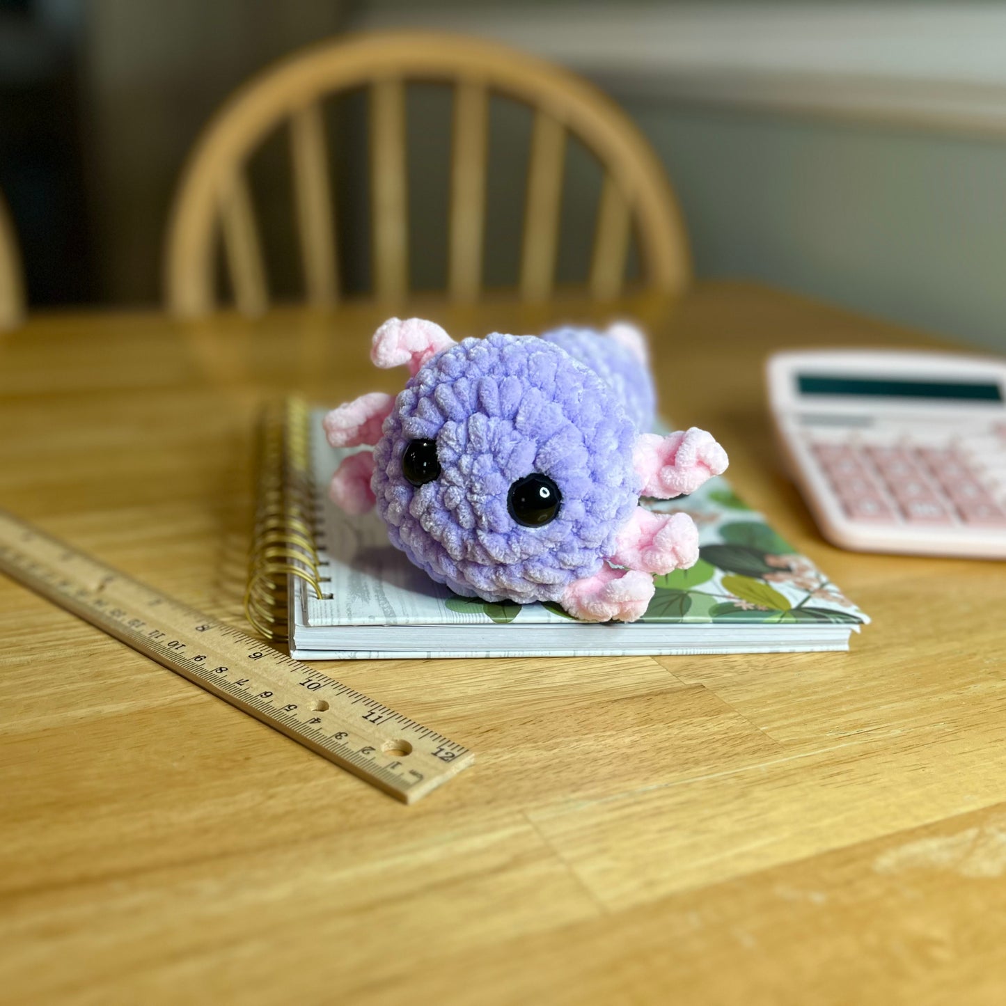 Axolotl Crochet Plushie Lavender