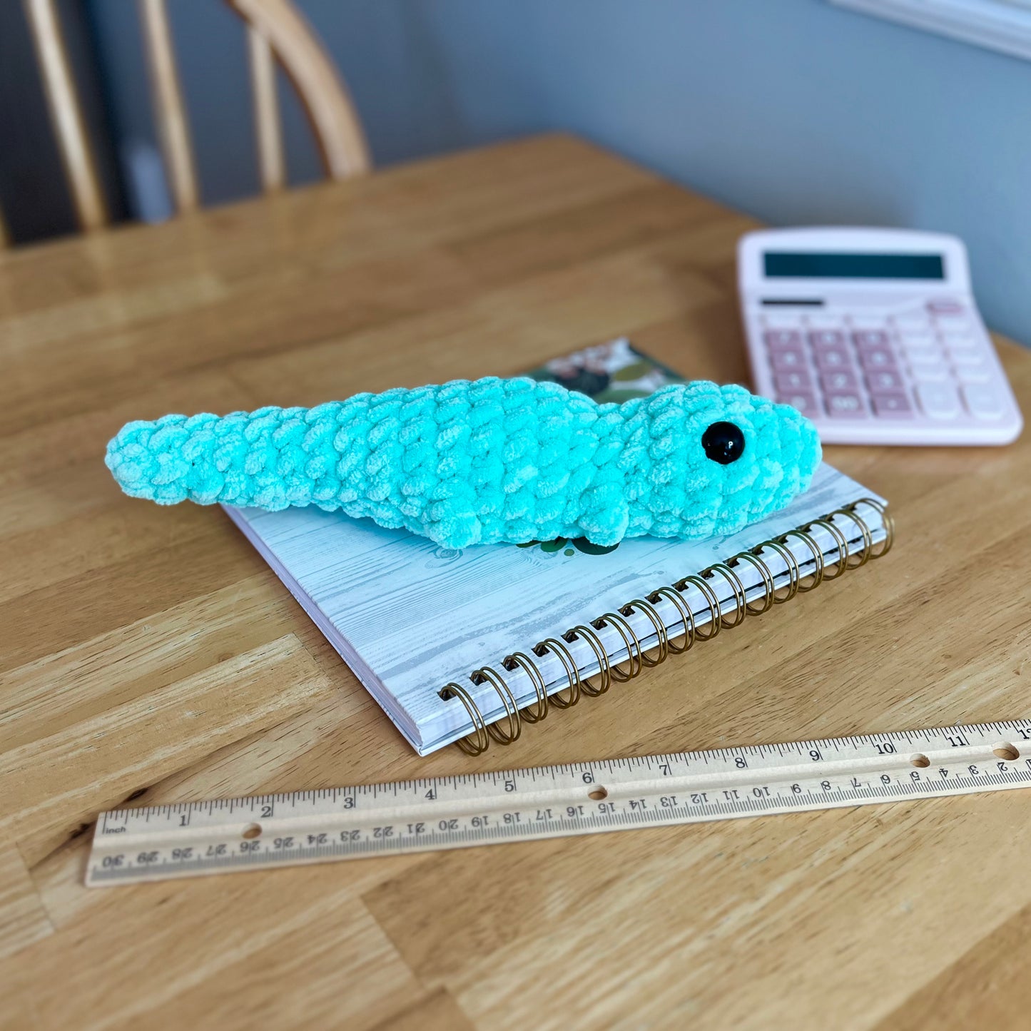 Gecko Lizard Crochet Plushie Lime Green