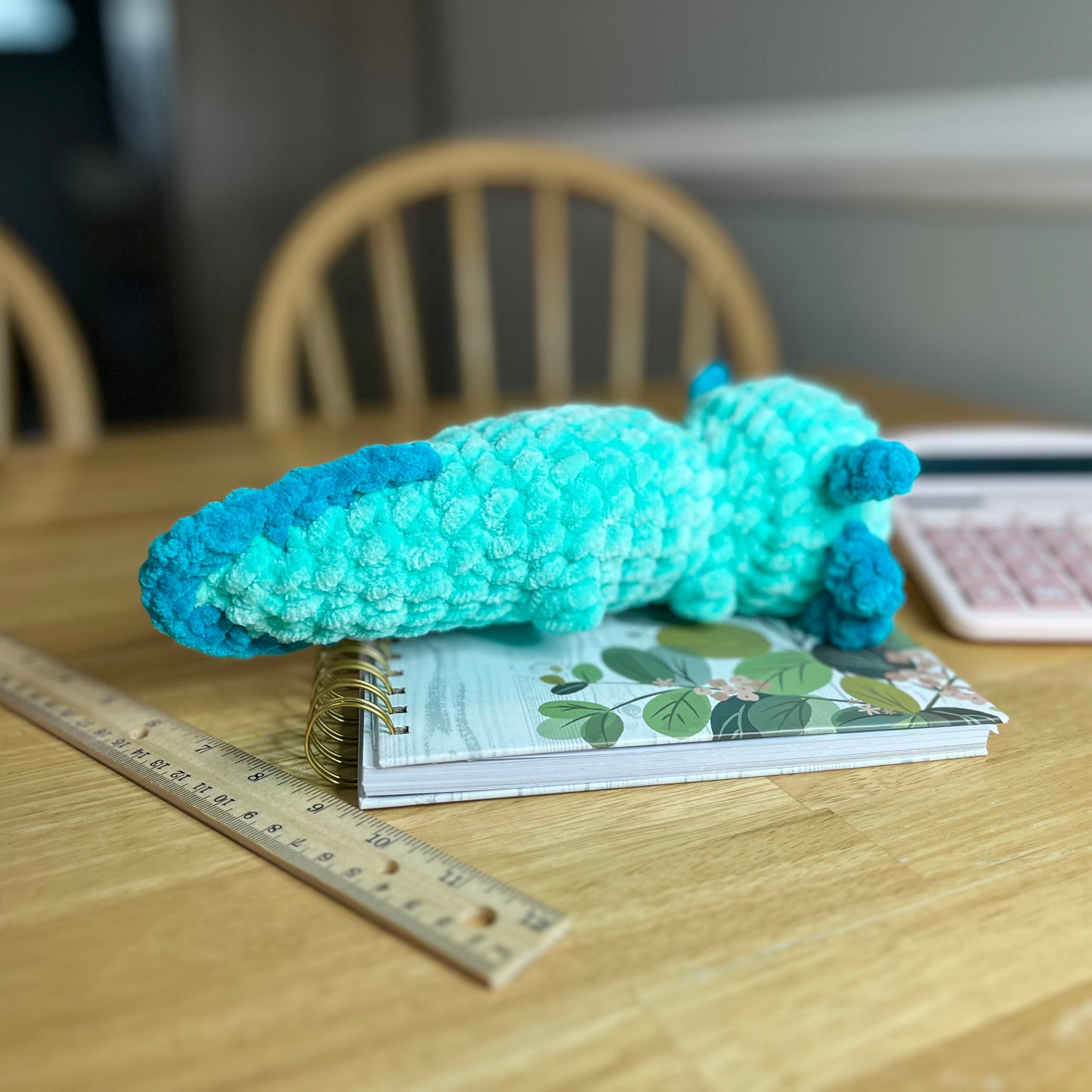 Axolotl Crochet Plushie Lime Green