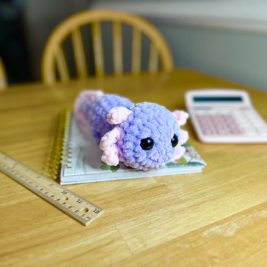 Axolotl Crochet Plushie Lavender