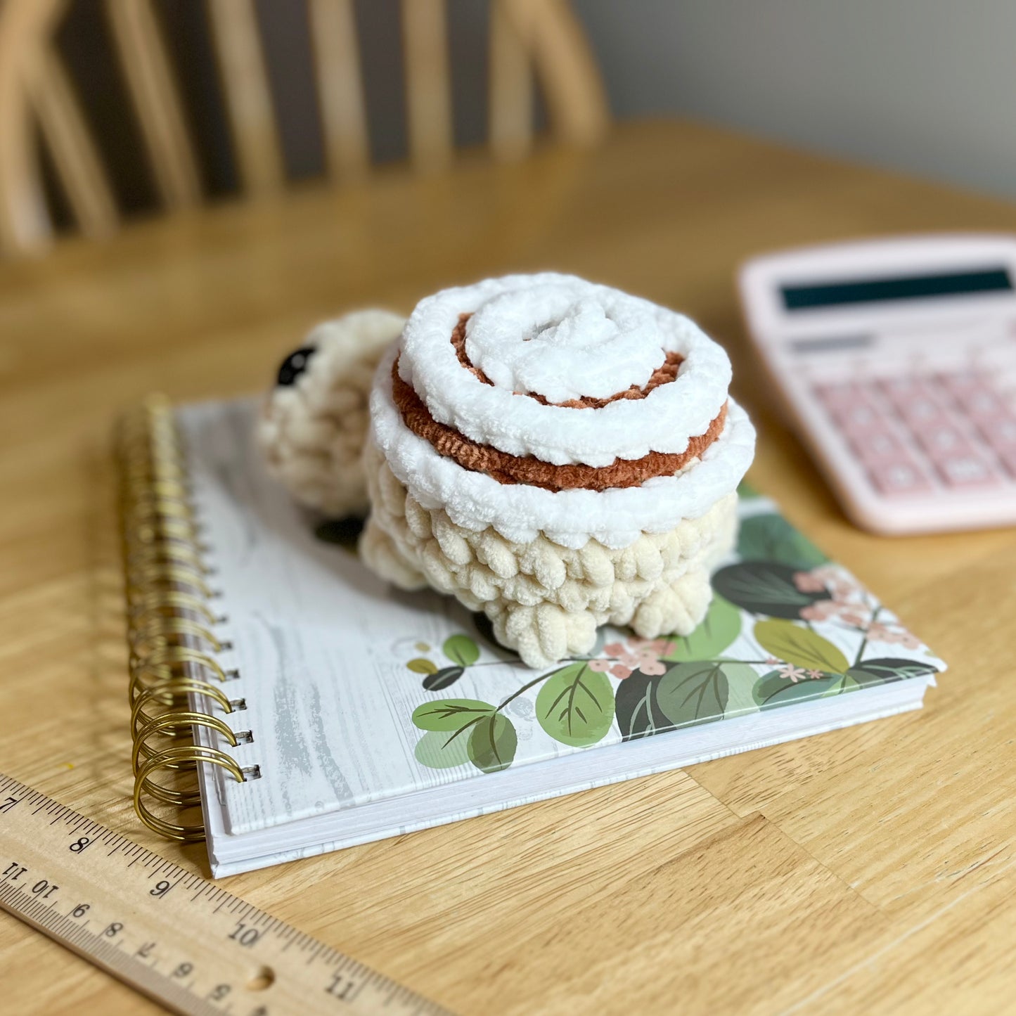 Cinnamon Roll Turtle Crochet Plush